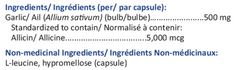 Alliimin DR (Concentré d'allicine d'ail)