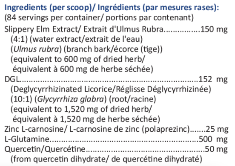 GI-Restore (Formule de soutien des intestins)