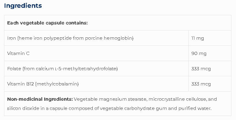 Heme Iron SAP