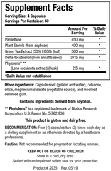 Lipid-Sirt (Lowers Cholesterol)