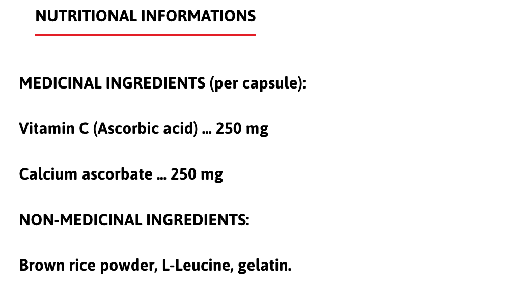 Vitamin C + Calcium